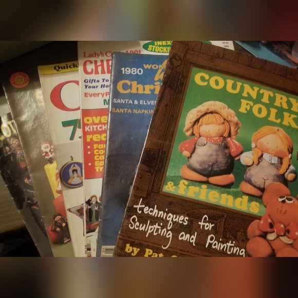 Craft Crochet Recipe Sculting Painting Variety Books Vintage 6 Magazines - Picture 8 of 14